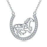 Horse Horseshoe Necklace