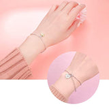 925 Sterling Silver Jewelry Dainty Adjustable Bracelet Gift for Women and Girls