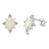 Silver Opal Earrings 