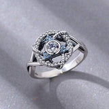 Good Luck Vintage 925 Sterling Silver Ring Jewelry for Women