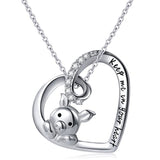 Keep me in your heart Pig Pendant Necklace