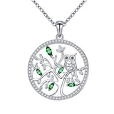 Owl Tree of Life Pendant Necklace