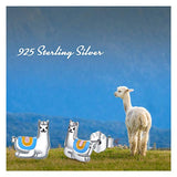925 Sterling Silver Llama Stud Earrings Birthday Gifts For Women
