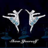 Silver Dancer Jewelry with Swarovski Crystals