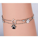 S925 Sterling Silver Foot Charm Jewelry Adjustable Anklet Large Link Bracelet Gift for Women Girls 9+1 inches
