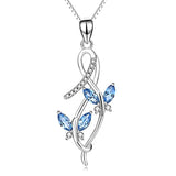 Silver Butterfly Series Necklace 