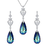 Swarovski Crystals Necklace Earrings Set