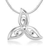  Celtic Trinity Knot Triquetra Triskelion Trikele Flora Design Pendant 