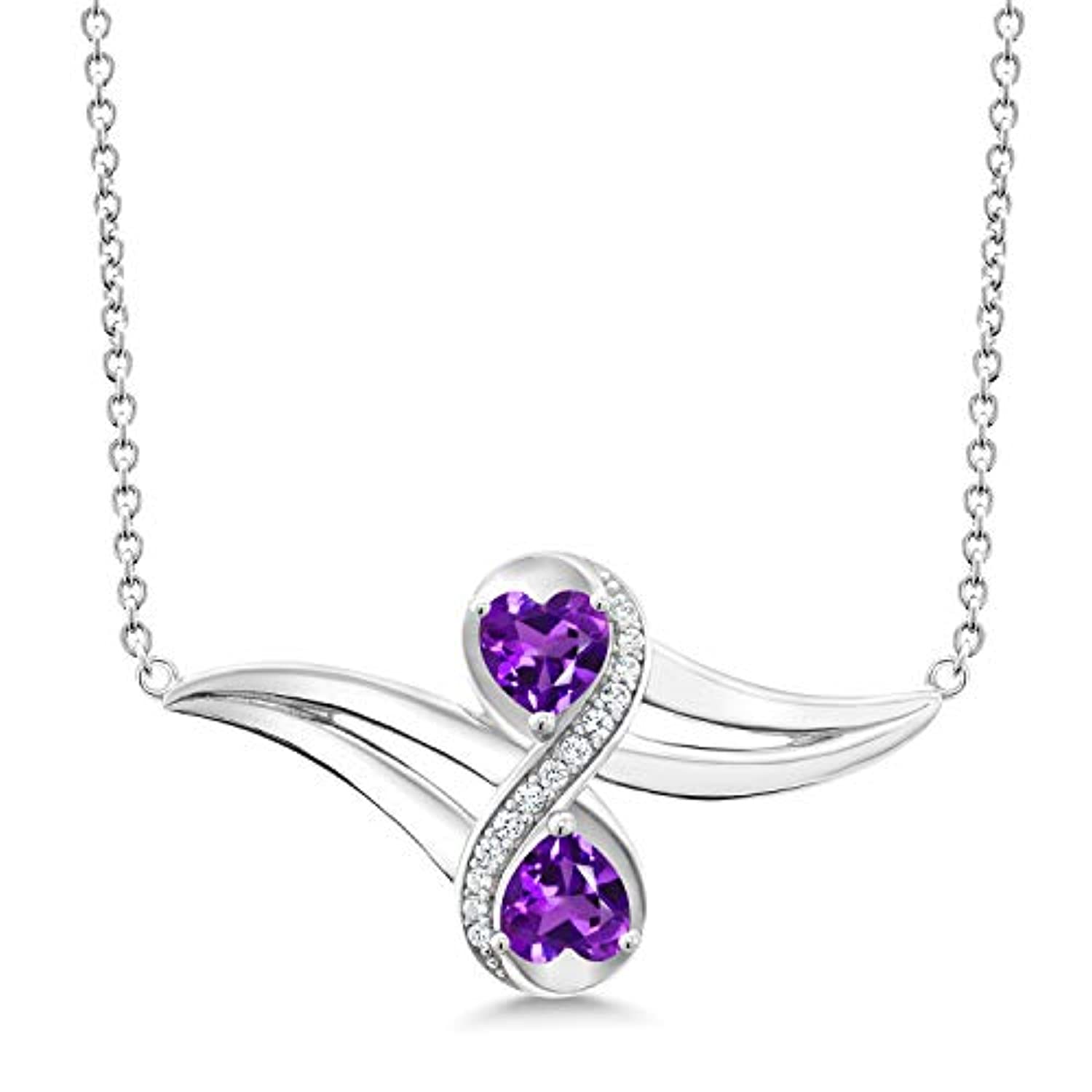 Heart Infinity Pendant Necklace
