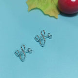 Hypoallergenic S925 Sterling Silver Mickey Mouse Stud Earrings for Women Girls Birthday Jewelry Gifts