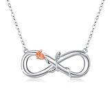  Infinity Jewelry Rose Flower Necklace