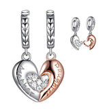 Mom Mother Daughter Heart Love Charms