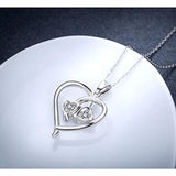 925 Sterling Silver New Mom Necklace Gifts Mom and Baby Turtle Bear Daughter Son Gnenerations Necklace Jewelry for Mother's Day