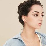 Sterling Silver Earrings Bar Stud Earrings Gold Earrings for Women