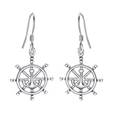 Ship Wheel Anchors Daily Hook Earrings