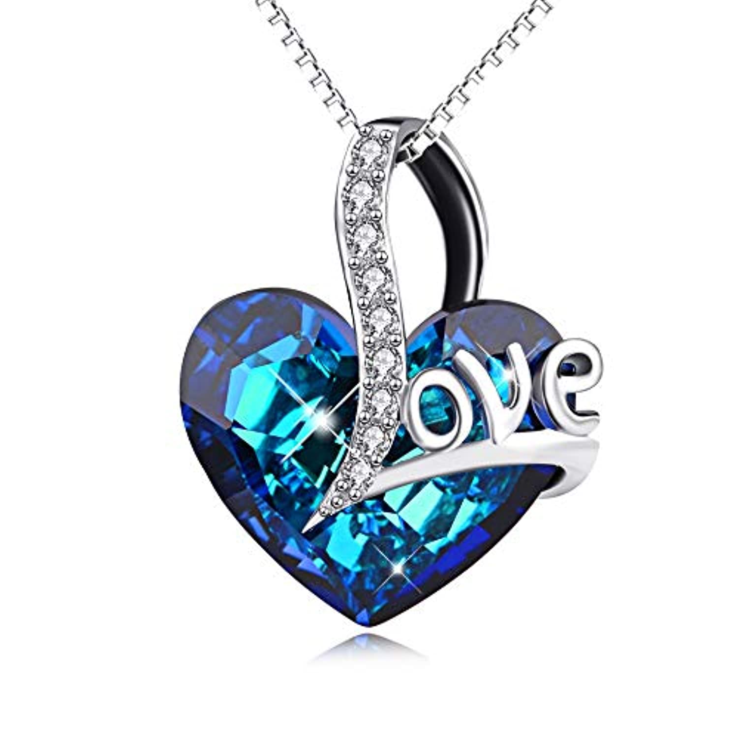 925 Sterling Silver Heart Necklace Jewelry Gifts for Women