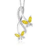 Butterfly Infinity Women Pendant Necklace