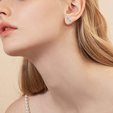 Sterling Silver Blue Opal Dragonfly Stud Earring Jewelry gift for Women