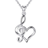 Silver Heart  Necklace