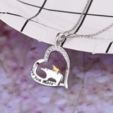 925 Sterling Silver Mama Bear Cubs Pendant Engraved Love You More Mother Child Necklace Gifts for Mom Grandma