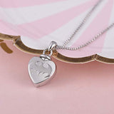 925 Sterling Silver Heart Cremation Jewelry Keepsake Bat Urn Necklace for Ashes : Forever in My Heart