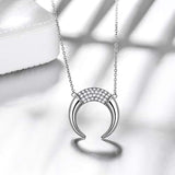 925 Sterling Silver Horn Jewelry Horn Pendant Necklace Women Birthday Gift