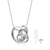  Silver Heart-Shaped Keepsake Urn Necklaces 