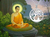 S925 Sterling Silver Buddha Pandent Necklace Buddhist Gifts Jewelry for Men and Women