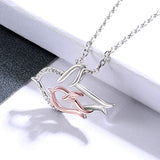 925 Sterling Silver Swallow Bird Pendant Necklace Mother Daughter Cute Animal Bird Women Necklace for Mother's Day Jewelry Gift