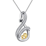 Infinity Mother and Child Pendant Necklace