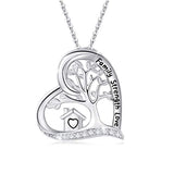 Silver Tree of Family Necklace Jewelry