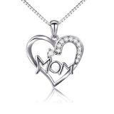 I Love You Mom Heart Necklace 