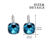 Wholesale Crystals from Swarovski Cut Cube Crystal Earrings