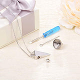 S925 Sterlign Silver Taper Urn Necklace Keepsake Memorial Ashes Cremation Jewelry for Women