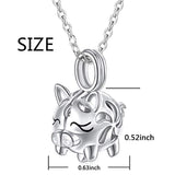 925 Sterling Silver Pig Cage Locket Pendant Necklace for Women Girls Jewelry Birthday Gift
