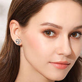 Sloth Earrings Sterling Silver Cute Sloth Heart Stud Earrings Gifts for Women