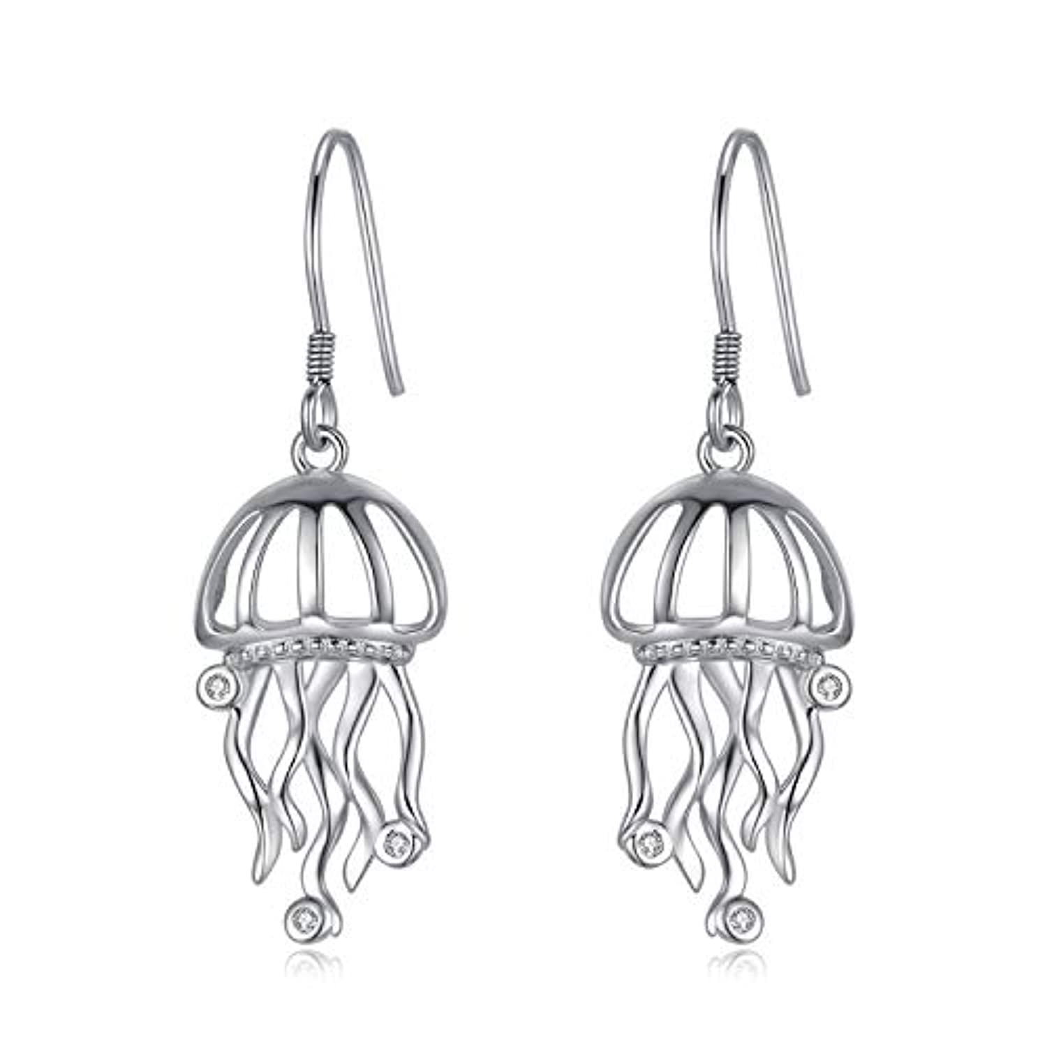 Beaded Jellyfish Drop Earrings
