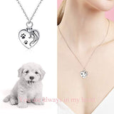 Dog Cat Paw Urn Necklaces for Ashes Cremation Jewelry
