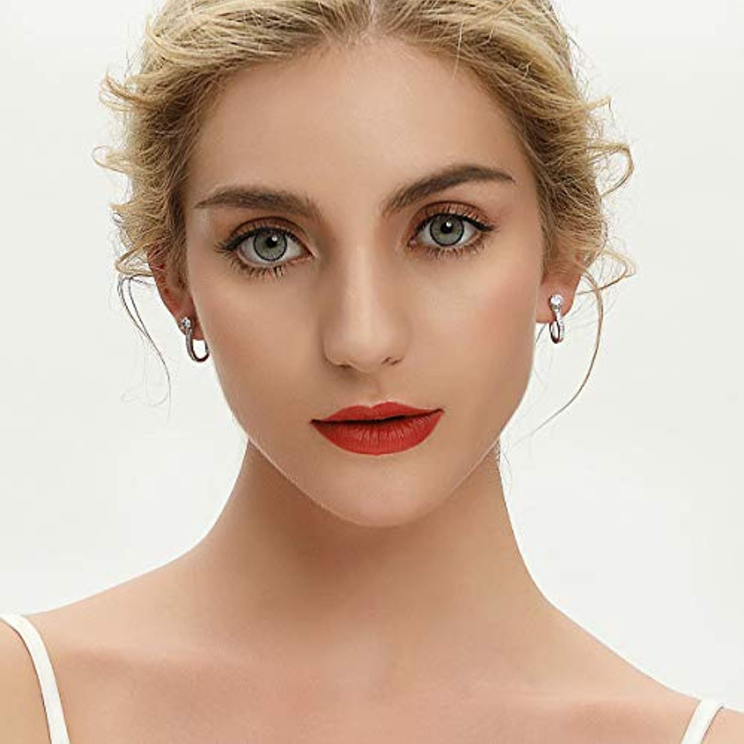 925 Sterling Silver Hoop Earrings Jewelry for Women