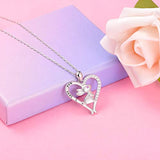 925 Sterling Silver Bunny Rabbit Necklace Cute Animal  I Love You Pendant Necklace Jewelry for Mom Women Girlfriend