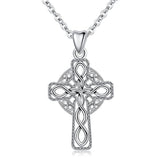  Silver Cross&Infinity Necklace Pendant