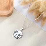Girls and Horse Necklace Sterling Silver Lovely Animal Pendant Necklaces for Horse Lovers - 18inch Chain