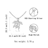 S925 Sterling Silver Sea Turtle Necklace Tree of Life Tortoise Pendant  Mother's Day Jewelry Gift for  Women