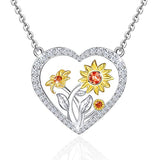 You are My Sunshine Love Heart Necklace Pendant 