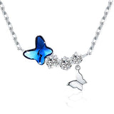 Silver Butterfly Necklace 