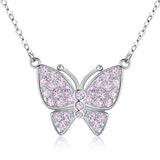 925 Sterling Silver Butterfly Pendant Necklace for Women Jewelery Gifts for Best Friend,Sister,Daughter