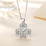 925 Sterling Silver Good Luck Celtic Knot Necklace Pendant
