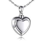 Urn Pendant Necklace Forever in My Heart Dad Cremation Jewelry Memorial S925 Sterling Silver Jewelry Necklace for Ashes Keepsake Jewelry (dad)