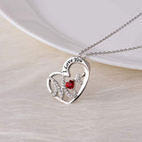 925 Sterling Silver I Love You Mom Heart Pendant Necklace for Women Mom