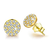 925 Sterling Silver CZ Simulated Diamond Earrings Mini Sun Stud Earrings Cubic Zirconia Hypoallergenic Earrings